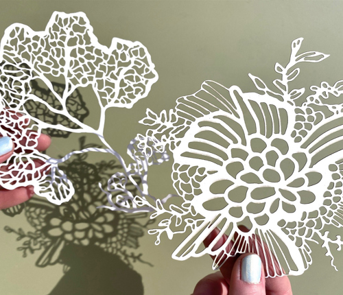 Workshop papercutting tijdens CODA Paper Art