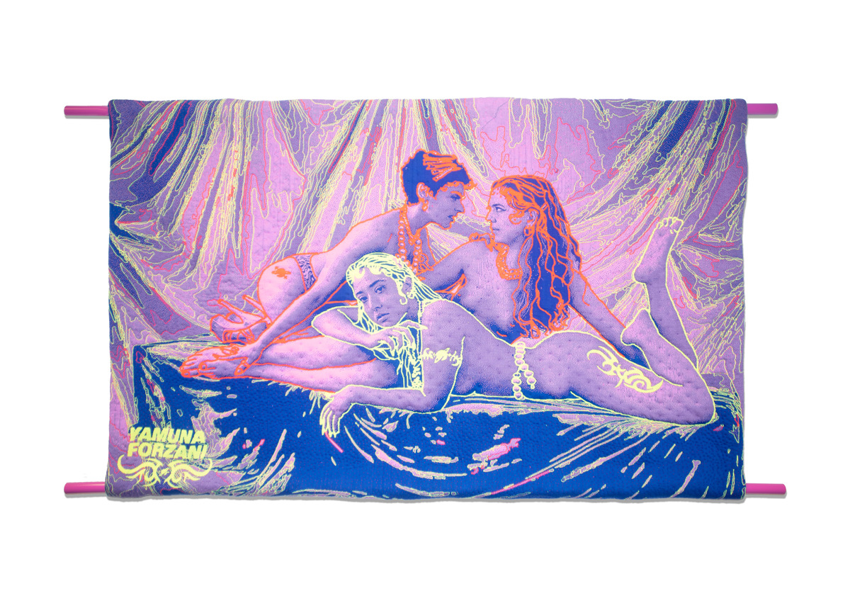 Yamuna Forzani, The Delights of Sappho, 2023, textiel, katoen, viscose