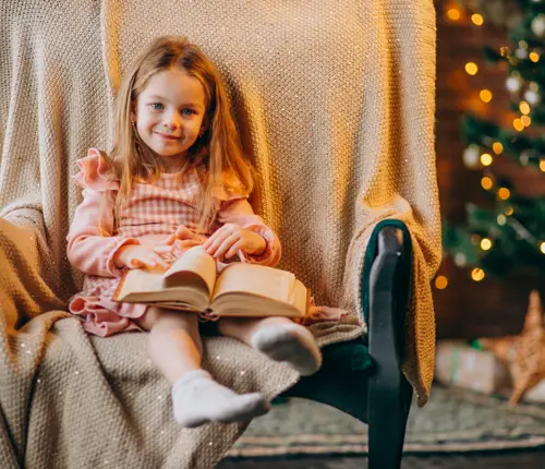 Luisteren naar winterse verhalen in CODA Junior