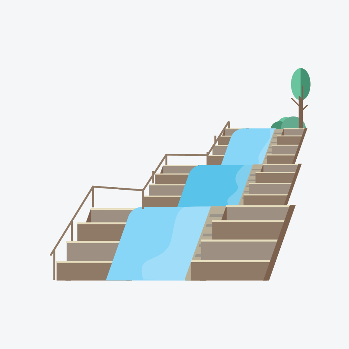 <p><strong>De Loenense Waterval <br id="isPasted"></strong>Vlak bij het dorp Loenen wordt in 1869 de Vrijenbergspreng gegraven om water naar het Apeldoorns Kanaal aan te voeren. Om het verval goed op te kunnen vangen en vanwege de sterke stroming, heeft deze spreng op twee plekken een waterval. Met een totale lengte van zes kilometer en een hoogteverschil van maar liefst 15 meter is de Loenense waterval de hoogste van Nederland. <br><a href="https://www.hetgroteverhaalvanapeldoorn.nl/gebeurtenissen/loenen-krijgt-een-waterval" target="_blank" rel="noopener noreferrer">Lees meer</a> ></p>