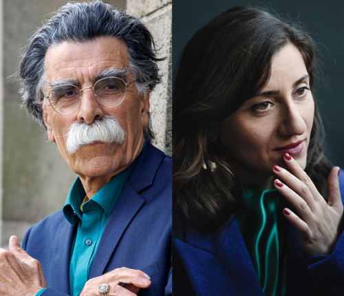 portretfoto's van kader abdolah en sholeh rezazadeh